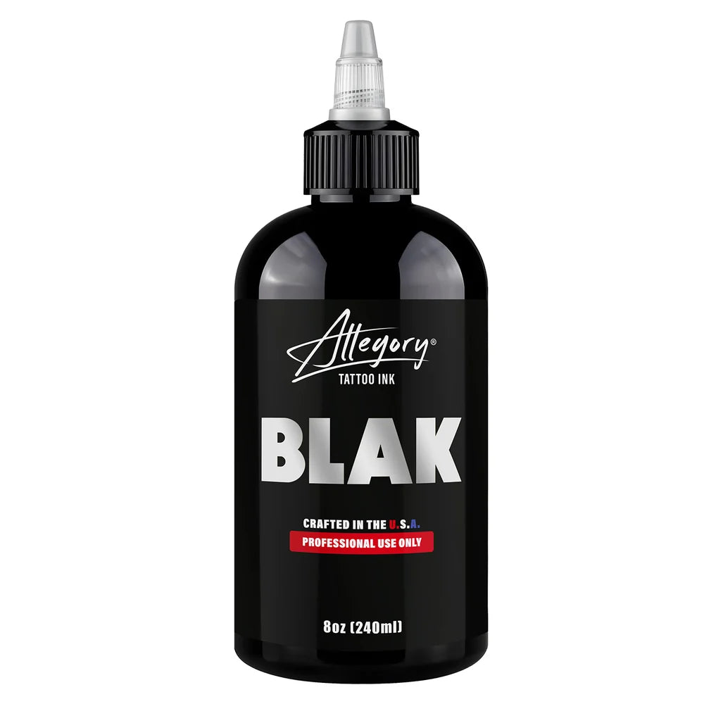 Allegory BLAK Tattoo Ink – Lining & Shading, 1oz / 8oz