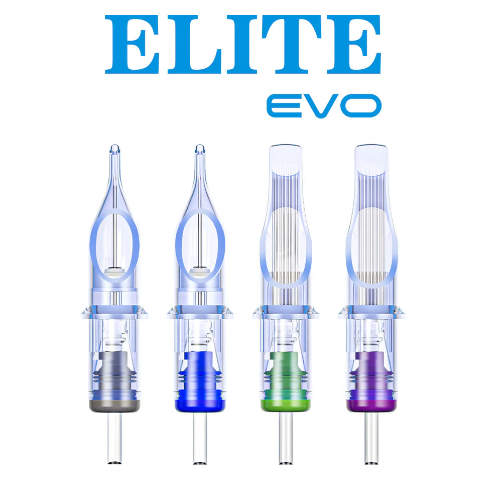ELITE EVO Tattoo Needle Cartridges - Curved Magnum