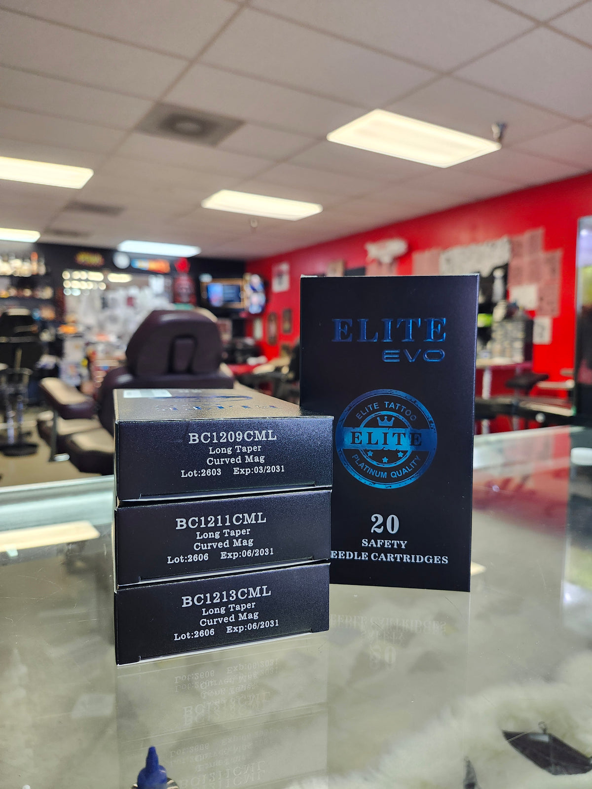 Elite EVO Tattoo Needle Cartridge Bundle – Black & Grey Pack (9CM, 11CM, 13CM)