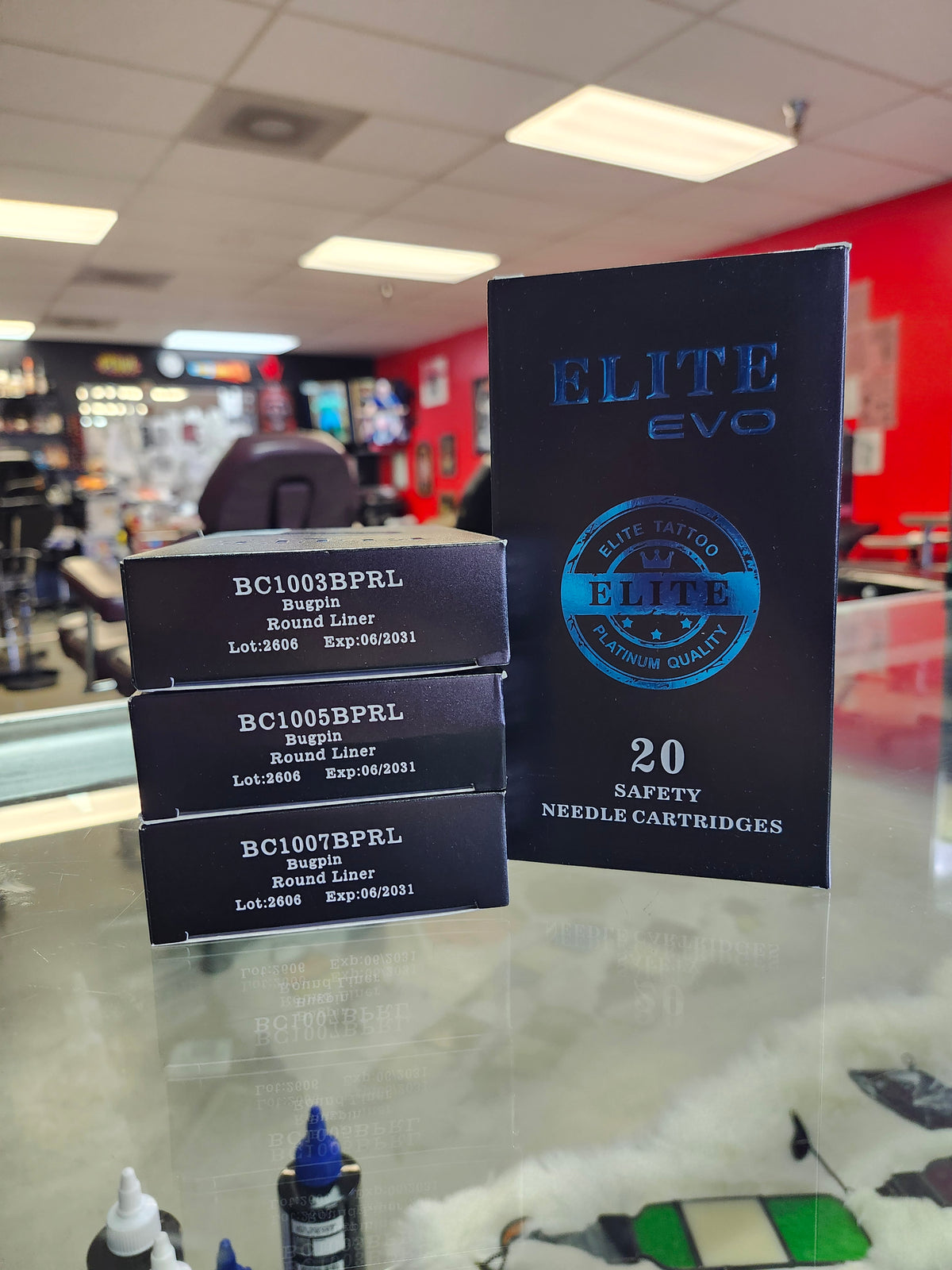 Elite EVO Tattoo Needle Cartridge Bundle – Fine Line Starter Pack (3RL, 5RL, 7RL)