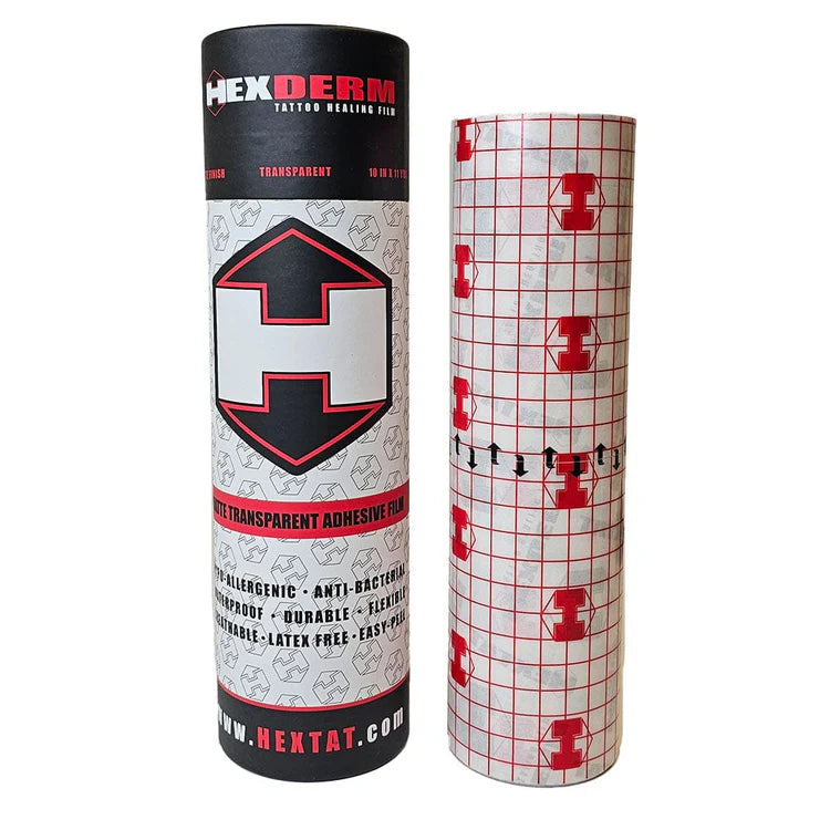 HexDerm Tattoo Healing Film 10in x 11yds Roll