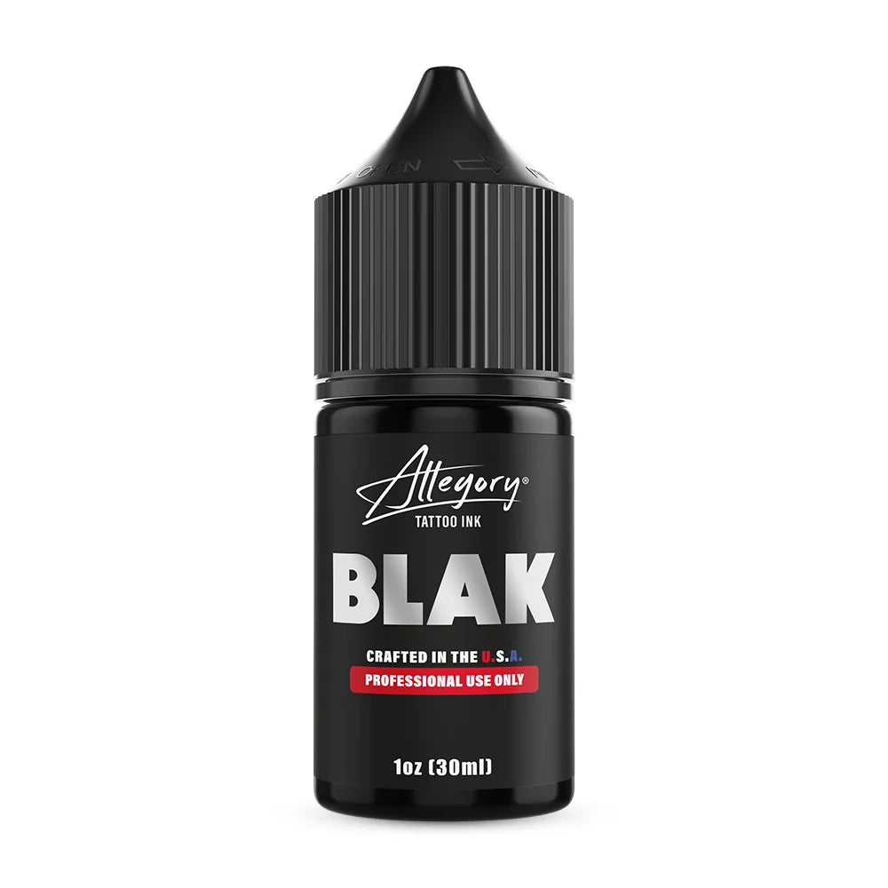 Allegory BLAK Tattoo Ink – Lining & Shading, 1oz / 8oz