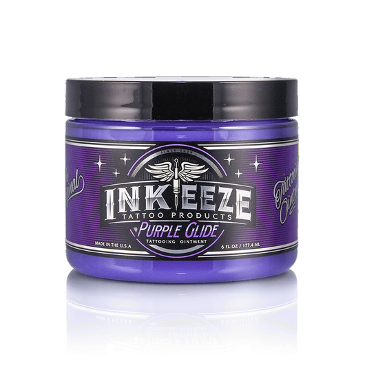 Ink Eeze Purple Tattoo Ointment – Non-Petroleum, Essential Oils, Glide & Aftercare, 6 oz